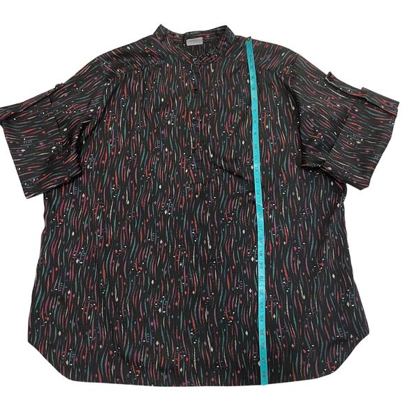 Rare Vintage Bold 90s Levi Strauss Shirt XL | Abstract Popover, Roll-Sleeve - Picture 11 of 11